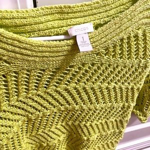Chico’s Lime Green Sweater